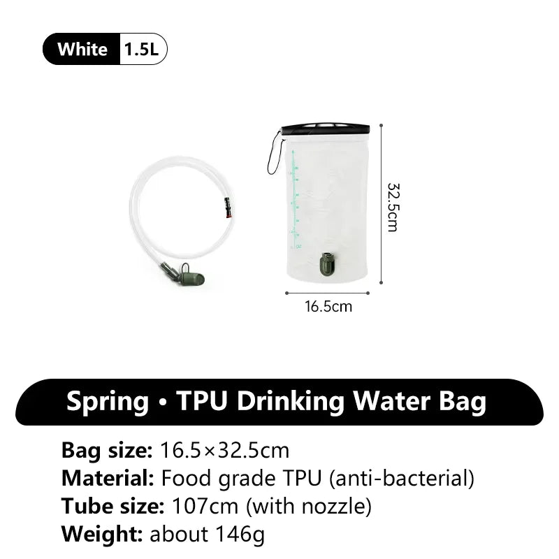 Naturehike Spring Water Bag Outdoor Camping Hiking Trekking Climbing Drinking Bottle