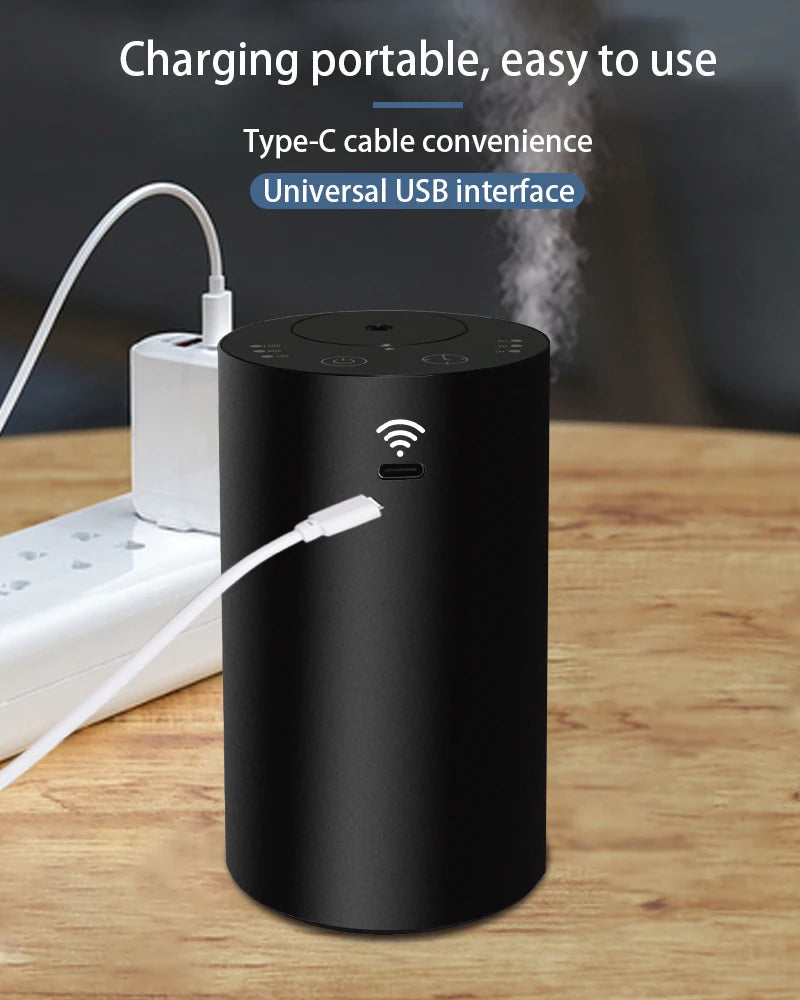 Car Flavoring Diffuser Electric Fragrance Air Freshener Portable Waterless Oil Diffuser for Cars Home Bedroom Air Humidifier