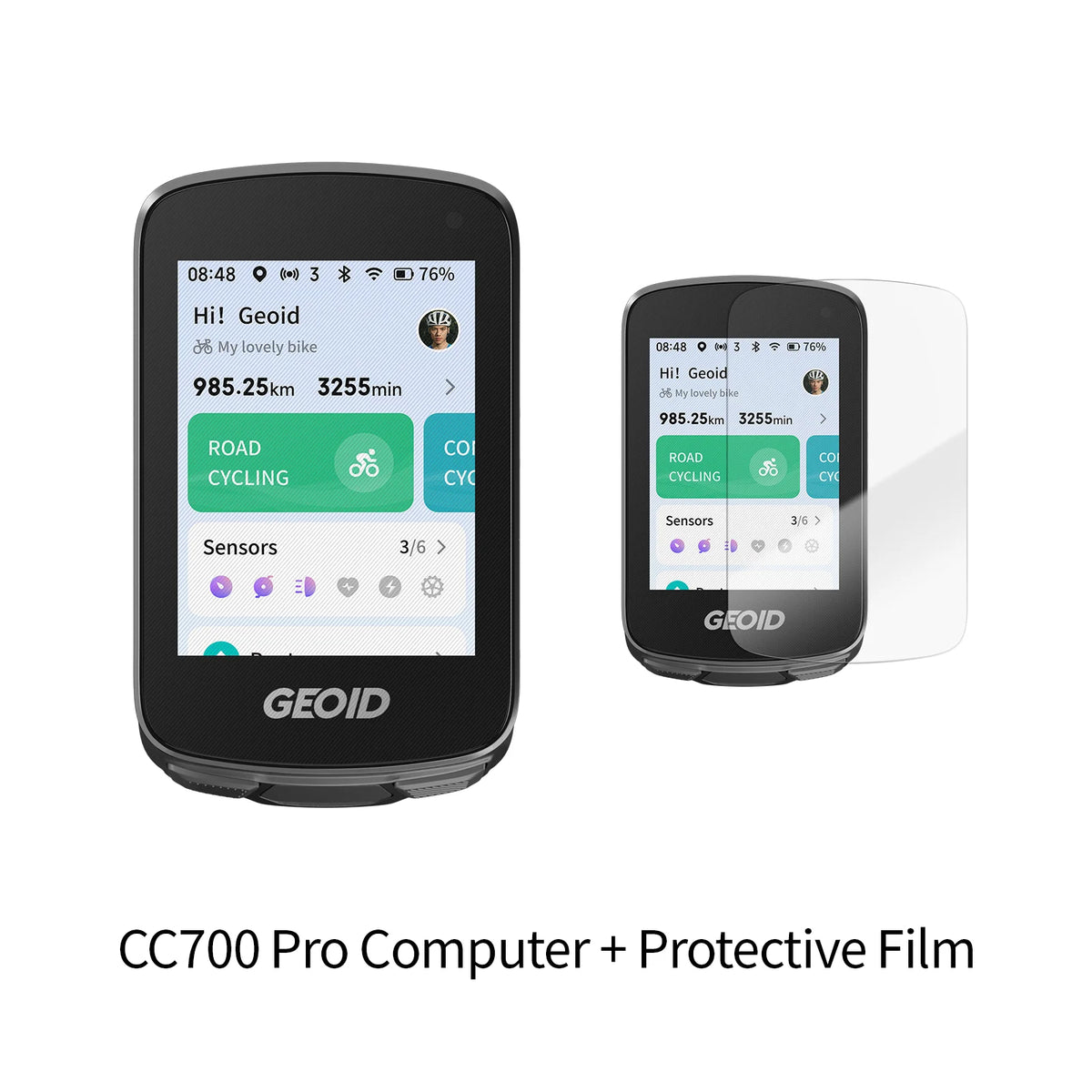 GEOID CC700/PRO Bike Computer Wireless Color Screen Bicycle Speedometer ANT+ WIFI Cycling Speedometer IPX7 Waterproof Odometer