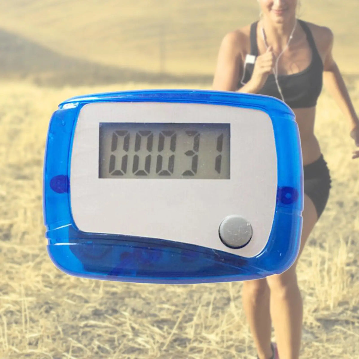 Pedometer Step Walking Tracker with Calorie and Distance Measurement Digital Activity Monitor for Fitness