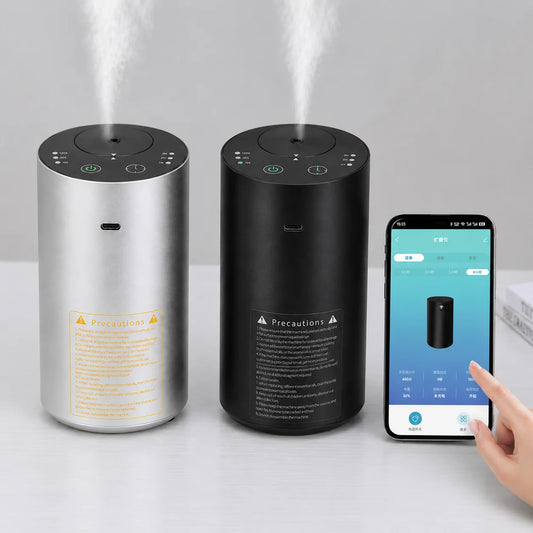 Car Flavoring Diffuser Electric Fragrance Air Freshener Portable Waterless Oil Diffuser for Cars Home Bedroom Air Humidifier
