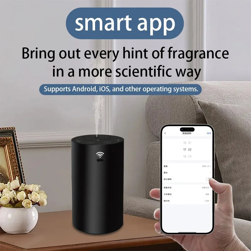 Car Flavoring Diffuser Electric Fragrance Air Freshener Portable Waterless Oil Diffuser for Cars Home Bedroom Air Humidifier