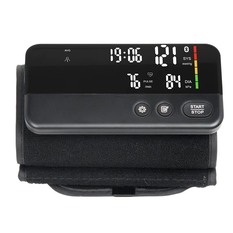 Yonker Upper Arm Bluetooth Rechargeable Blood Pressure Monitor Digital Blood Pressure Meter with APP for iOS and Android