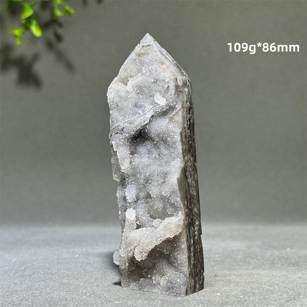 Natural Quartz Sphalerite Original Stone Obelisk Spiritual Therapy Meditation Witchcraft Best Collection Energy Home Decoration